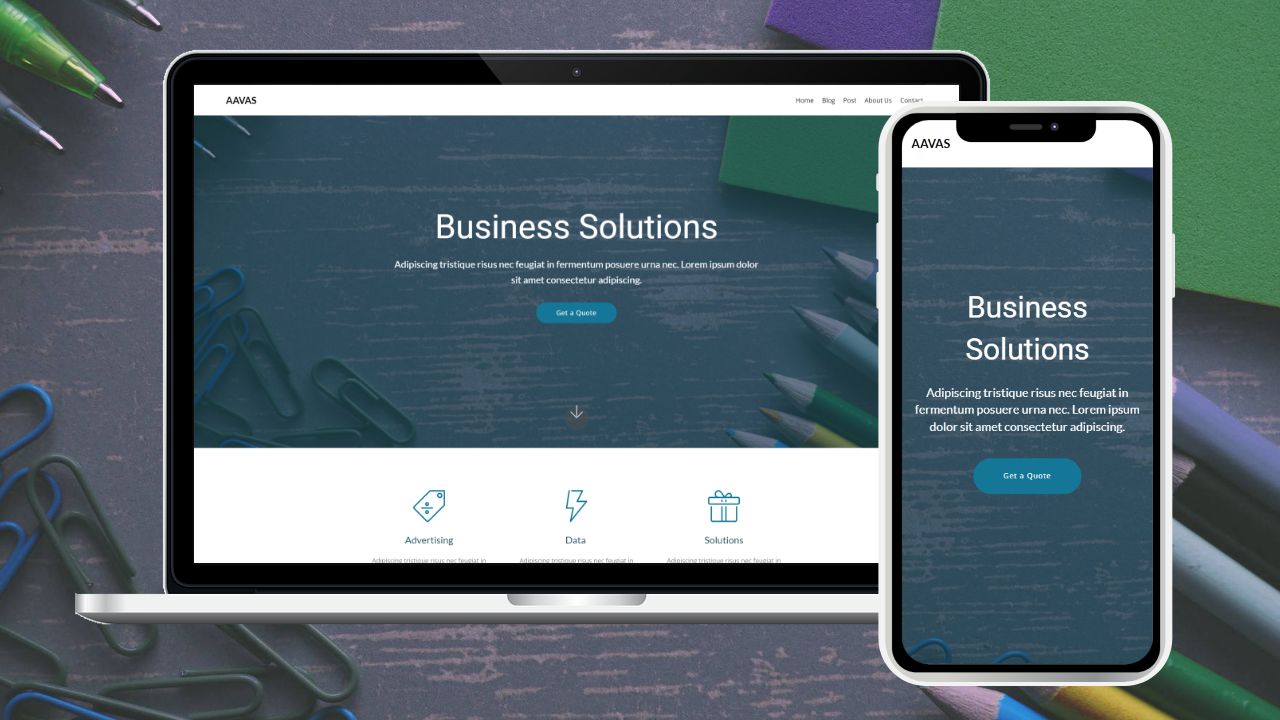 Aavas - Multipurpose business HTML template - Image #1