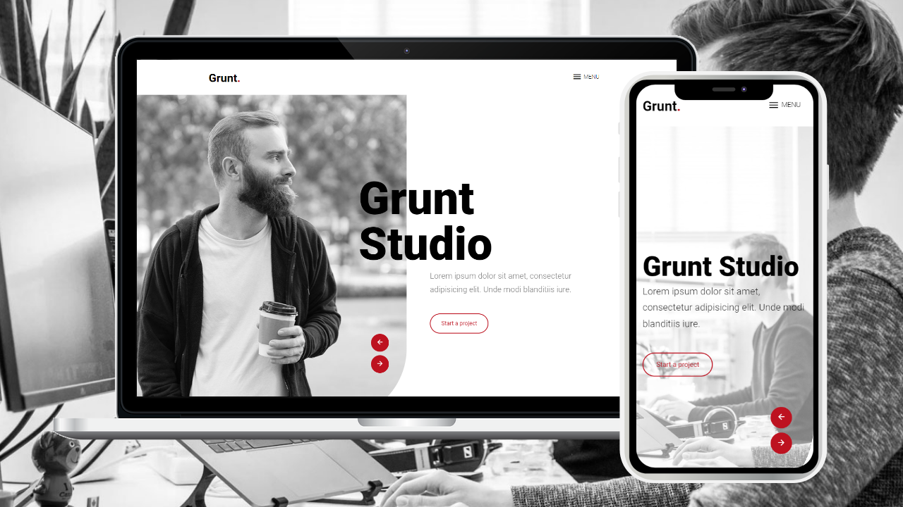 Grunt - Multipurpose HTML5 Template for Creatives and Agencies - Image #1